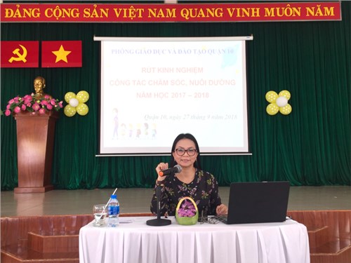 Bồi dưỡng chuyên môn năm học 2018-2019 của cấp học mầm non